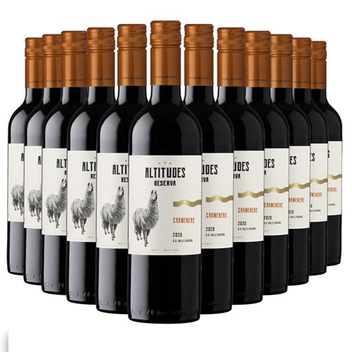 Case of 12 Altitudes Reserva Carmenere 75cl Red Wine